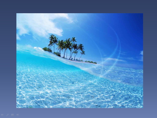 スライドに写真画像を貼り付けたイメージ