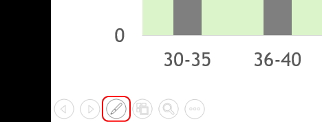 スライドショー画面左下のアイコンのイメージ