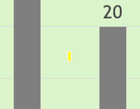 「蛍光ペン」を選択したときのカーソルのイメージ