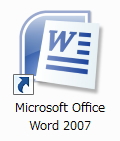 Word2007のアイコンイメージ Word2007のアイコンイメージ