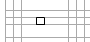 グリッド線に合わせて、正方形を描画するイメージ
