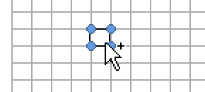 Ctrlキーを使って図形をコピーするイメージ