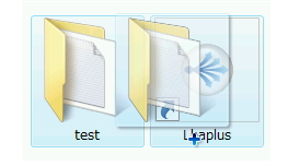 圧縮ソフトのアイコンへのドラッグ＆ドロップのイメージ