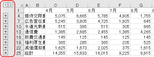 「統合元データとリンク」させて統合したイメージ