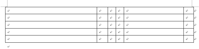 列の幅を調整したイメージ
